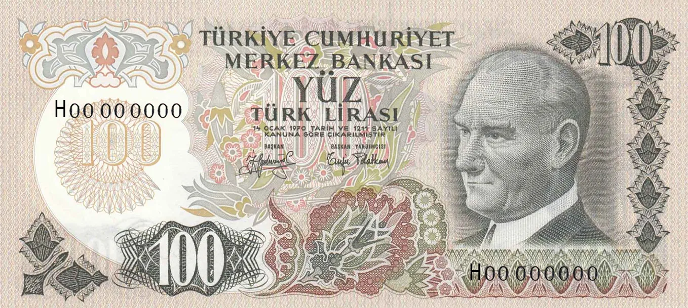 100 Türk Lirası (E6-Tertip II)